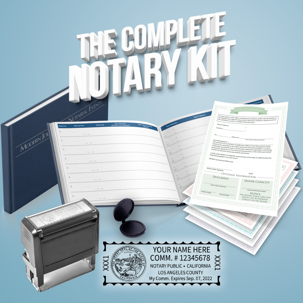 Notary Supplies - ezNotaryClass.com.